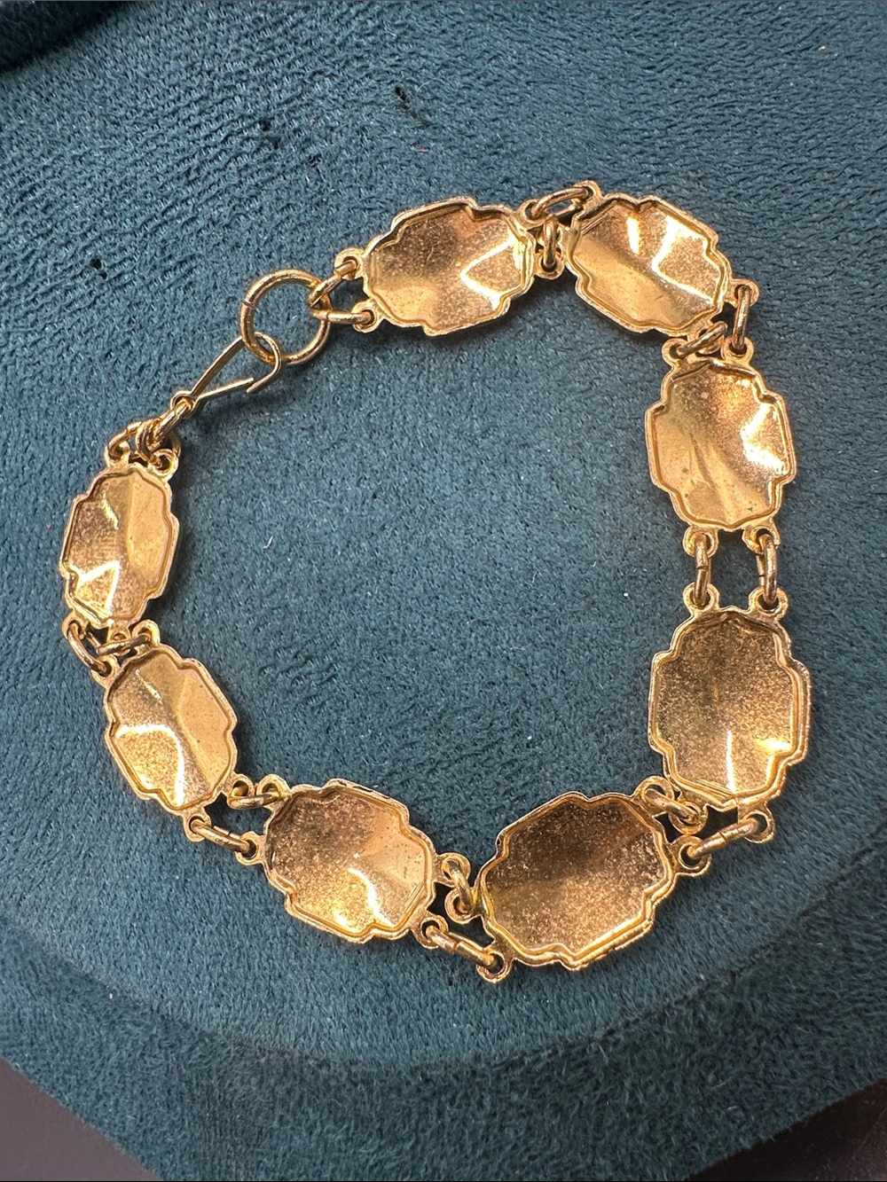 Vintage Damascene Book Link Bracelet 7” - Picture 2 of 4